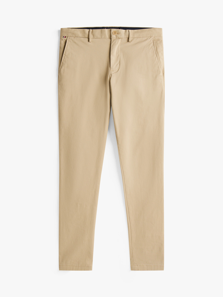 Khaki Bleecker Stretch Cotton Chinos  Men