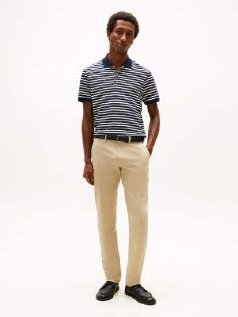 Khaki Bleecker Stretch Cotton Chinos  Men