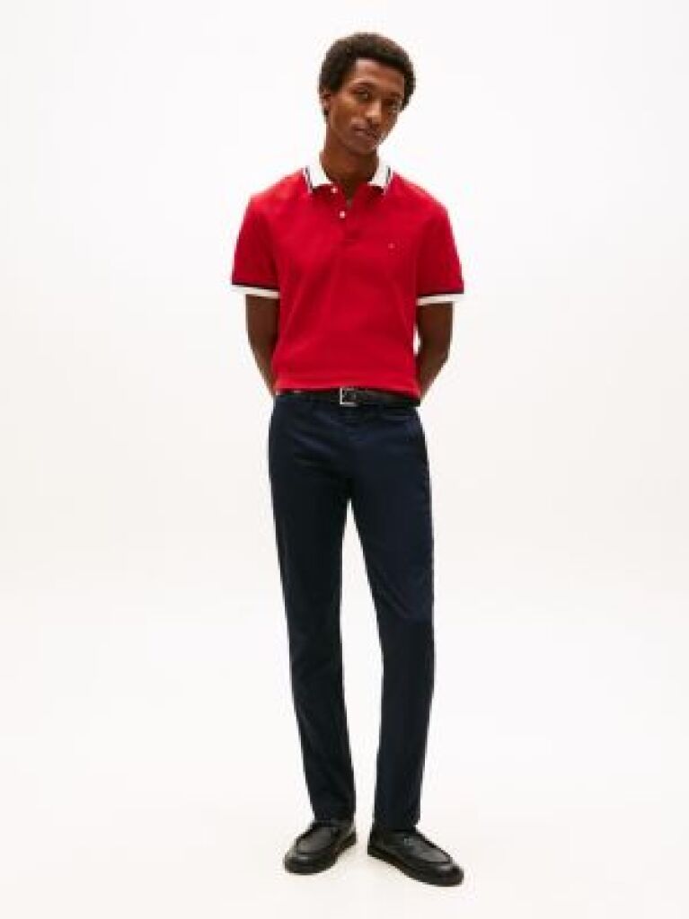 Blue Bleecker Stretch Cotton Chinos  Men