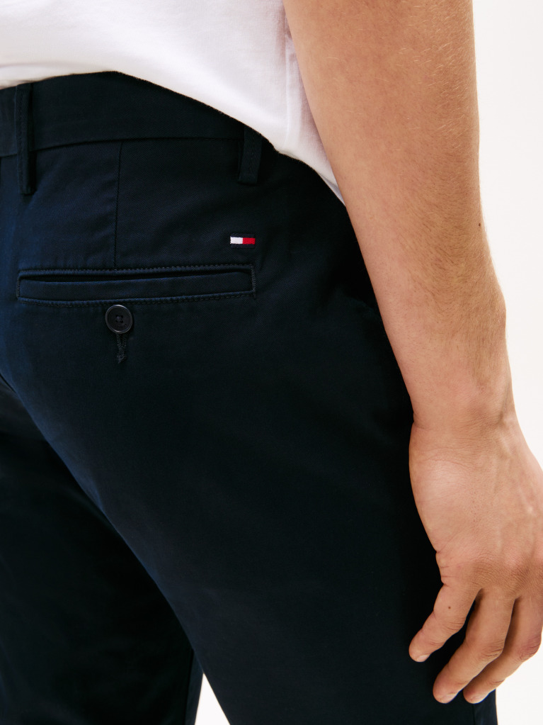 Blue Bleecker Stretch Cotton Chinos  Men