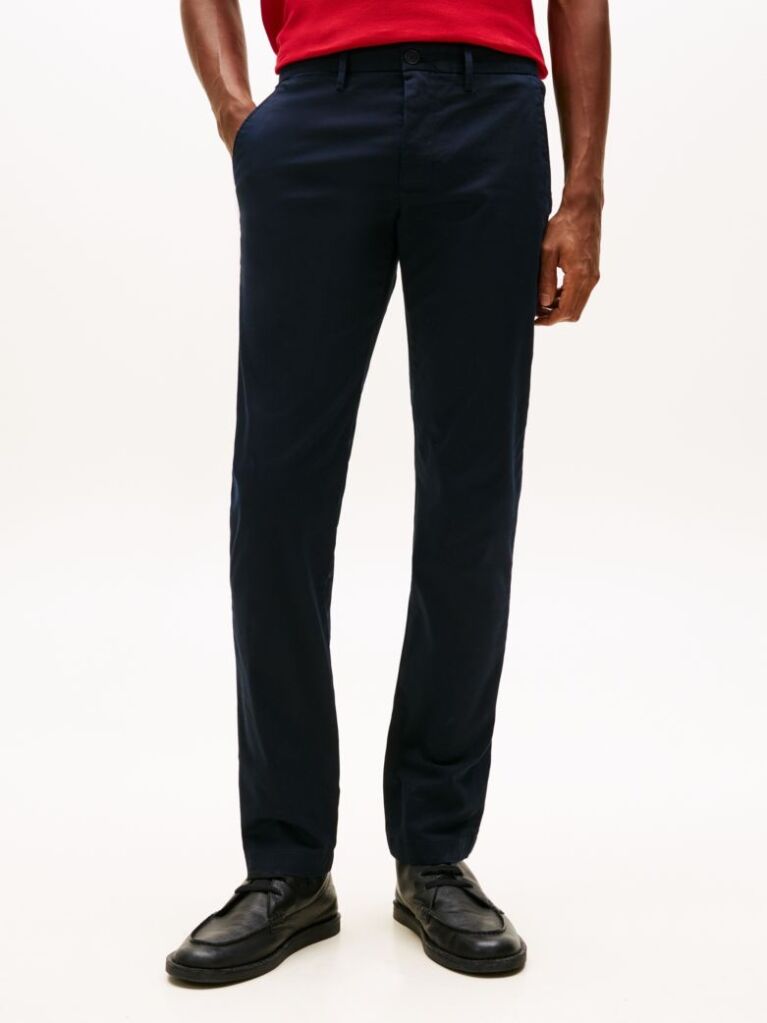 Blue Bleecker Stretch Cotton Chinos  Men
