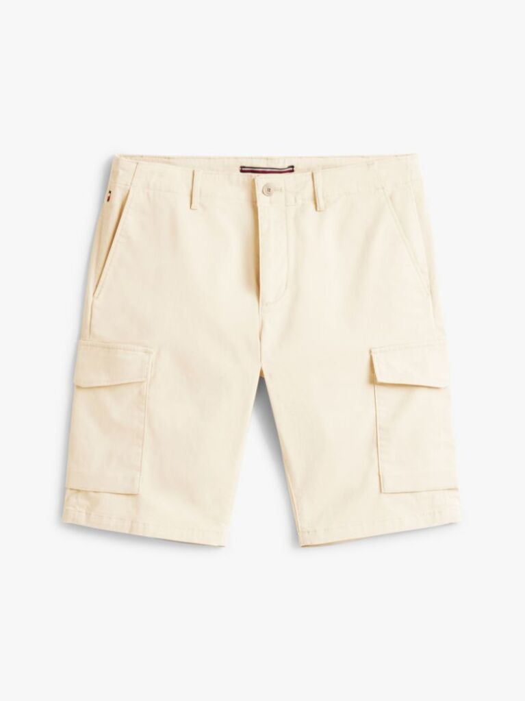 Bej Pantaloni Scurti Cargo Din Twill 1985 Collection  Barbati