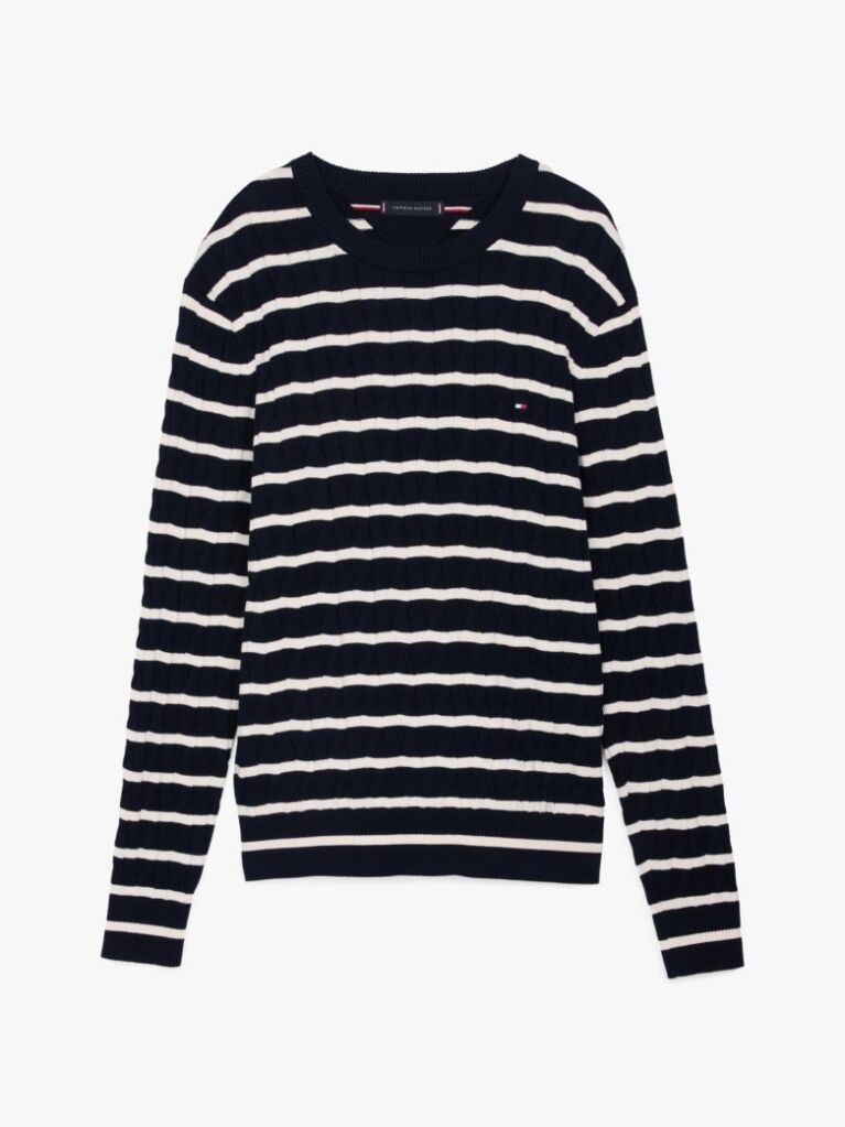 Multi Jumper Cu Guler Rotund Din Tricot  Barbati