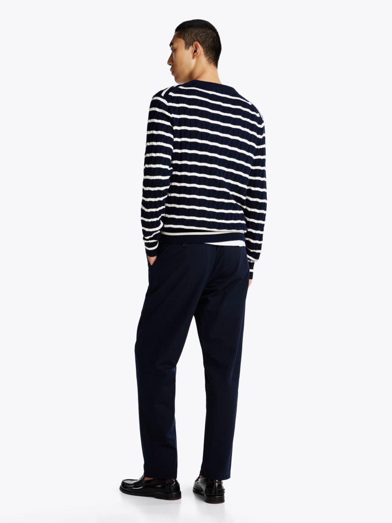Multi Jumper Cu Guler Rotund Din Tricot  Barbati