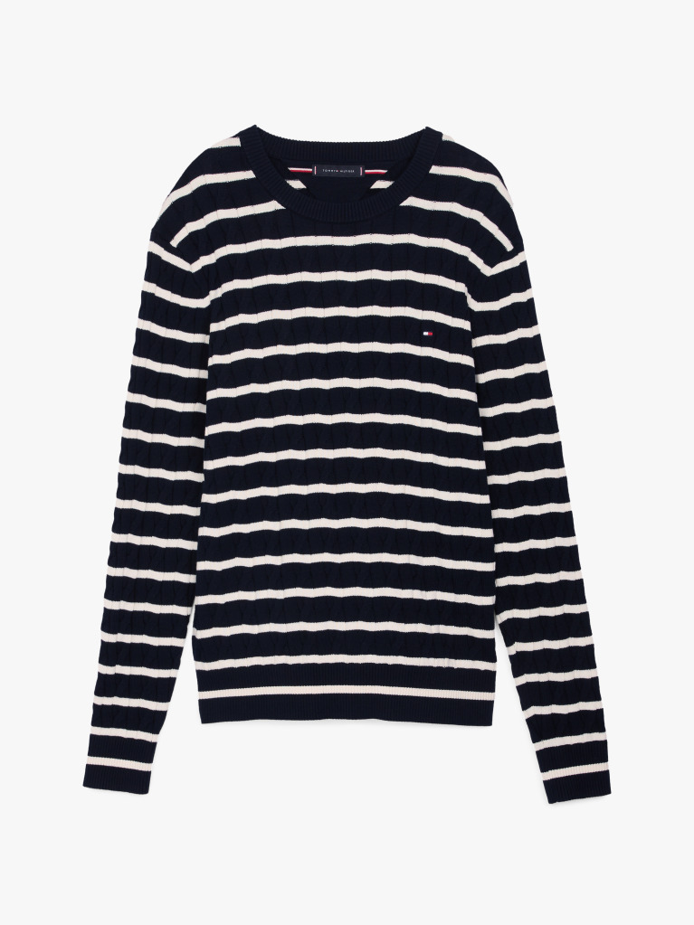 Multi Jumper Cu Guler Rotund Din Tricot  Barbati