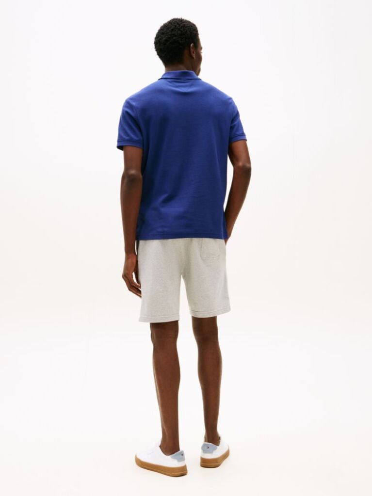 Blue Tricou Polo Cu Monograma Th  Barbati