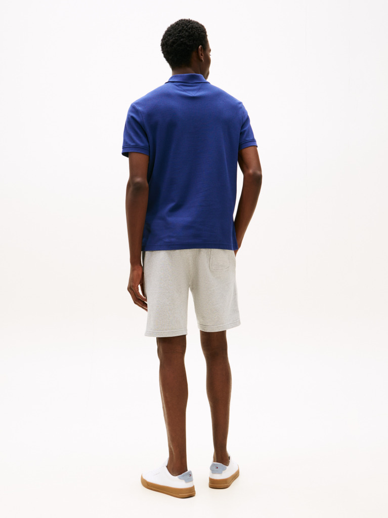 Blue Tricou Polo Cu Monograma Th  Barbati