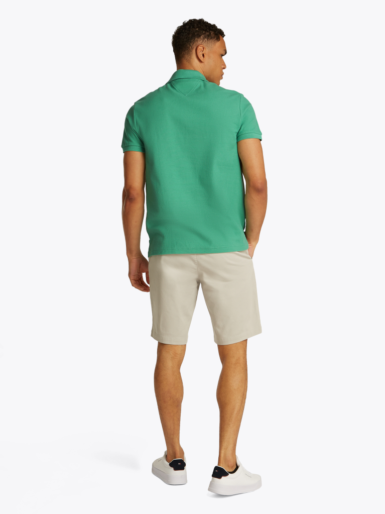 Verde Tricou Polo Cu Monograma Th  Barbati