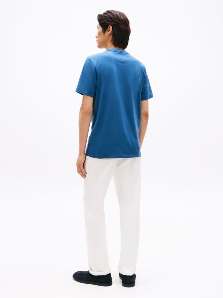 Blue Tricou Cu Logo Script  Barbati