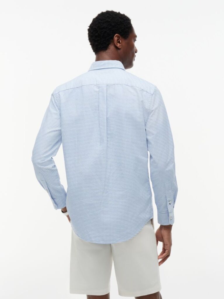 Blue Camasa Oxford Gingham Cu Croiala Regular Fit  Barbati
