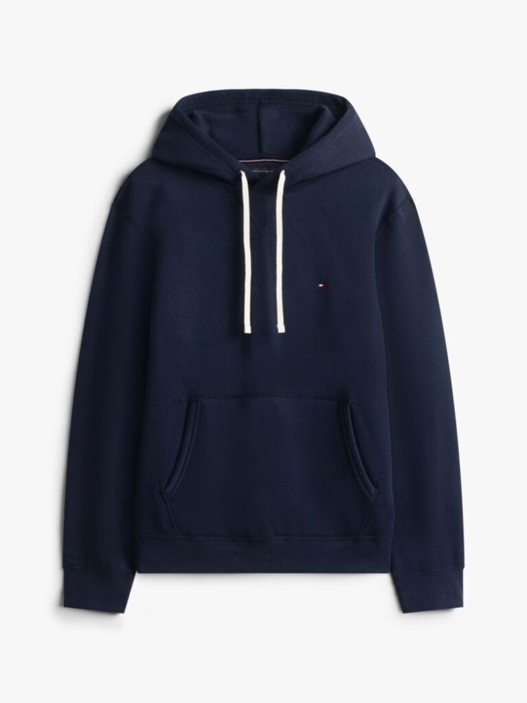 Blue Hanorac Fleece Cu Guga Cu Snur  Barbati