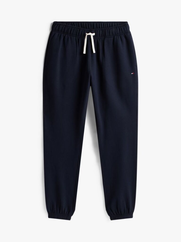 Blue Pantaloni Joggers Din Fleece Cu Mansete  Barbati