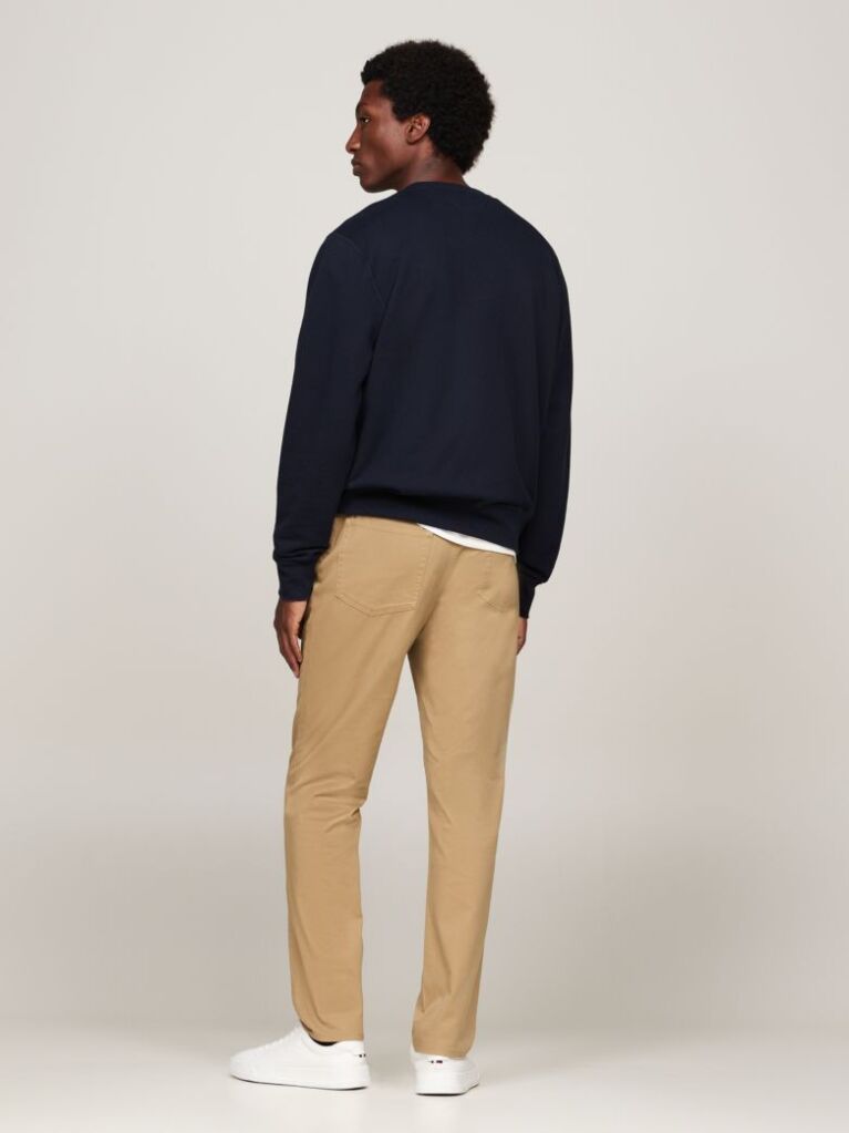 Blue  Hanorac Cu Guler Rotund Din Fleece  Barbati