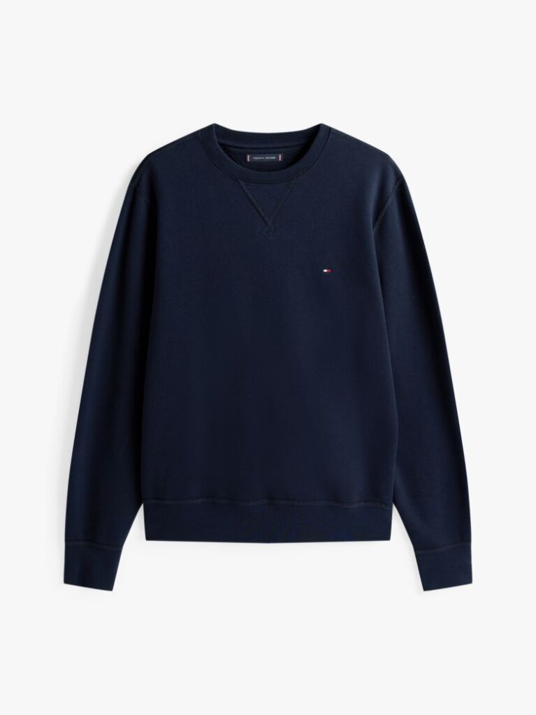 Blue  Hanorac Cu Guler Rotund Din Fleece  Barbati