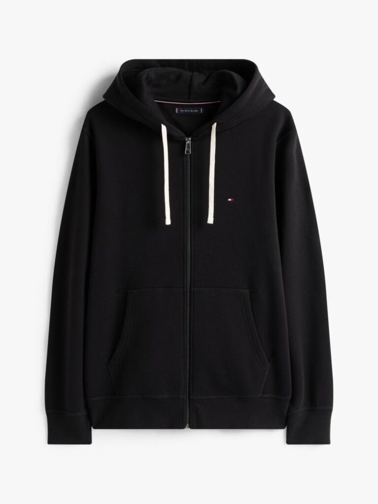 Negru Hanorac Fleece Zip-Thru   Barbati