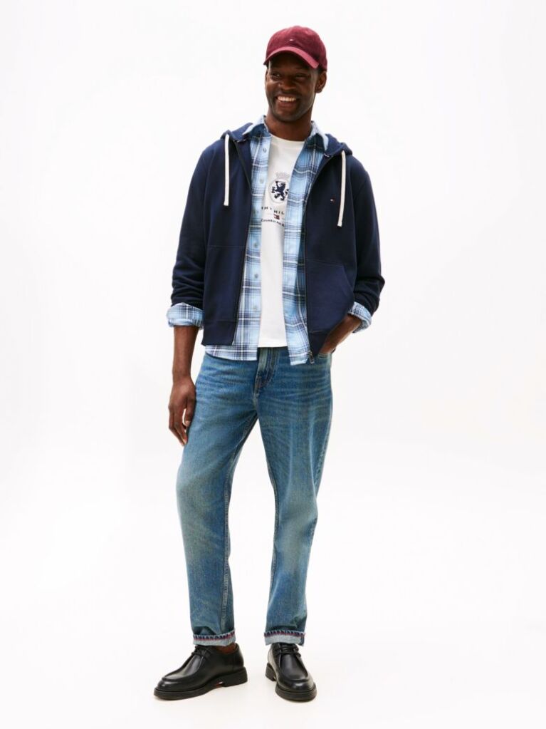 Blue Fleece Zip-Thru Hoody  Men