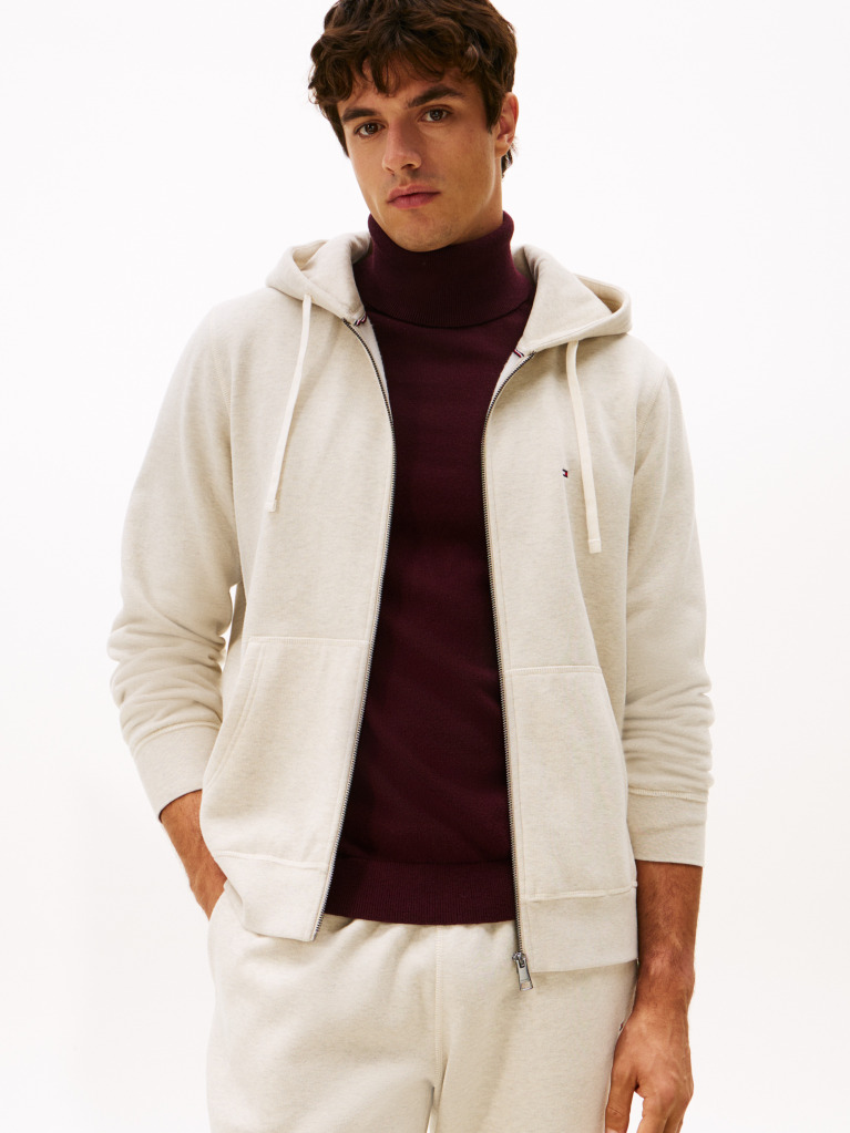 Bej Hanorac Fleece Zip-Thru   Barbati