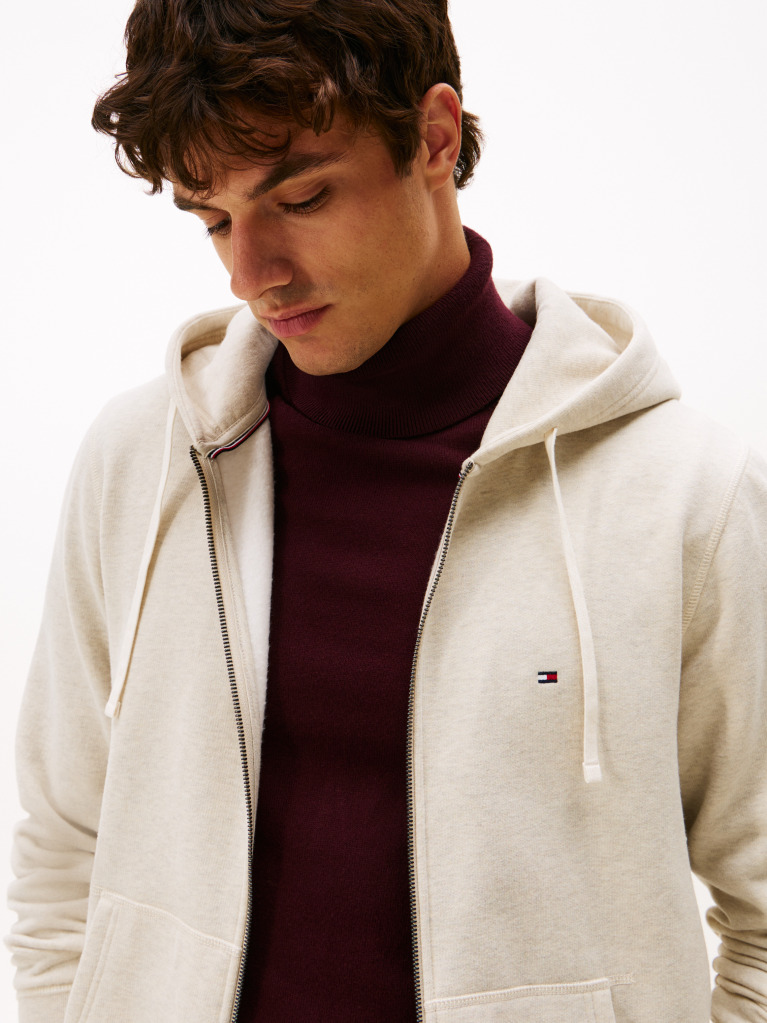Bej Hanorac Fleece Zip-Thru   Barbati