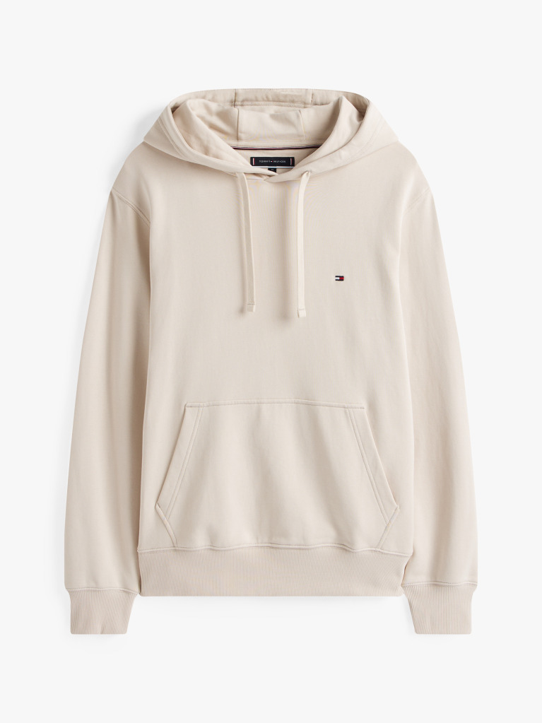 Beige Flag Embroidery Terry Hoody  Men