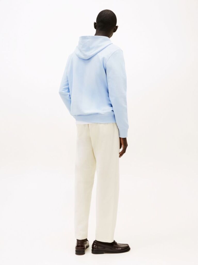 Blue Flag Embroidery Terry Hoody  Men