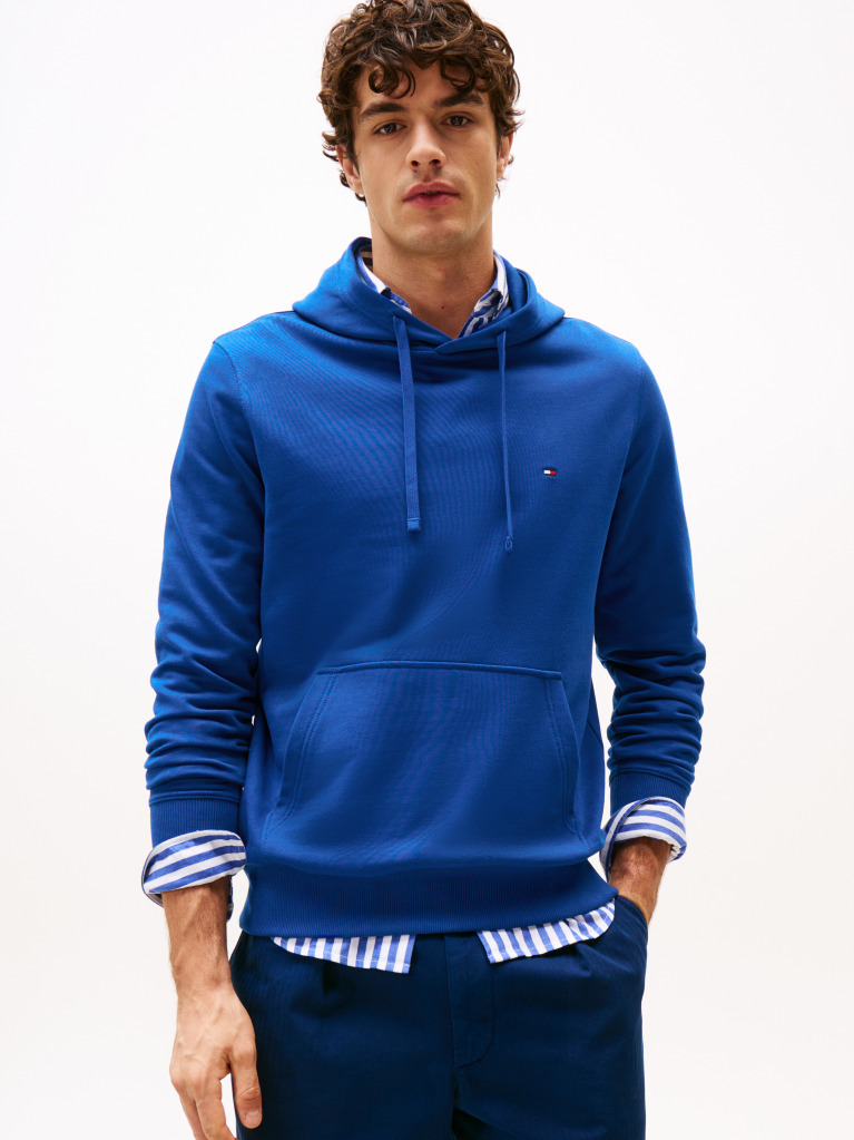 Blue Flag Embroidery Terry Hoody  Men