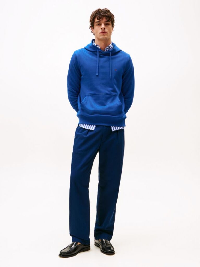 Blue Flag Embroidery Terry Hoody  Men