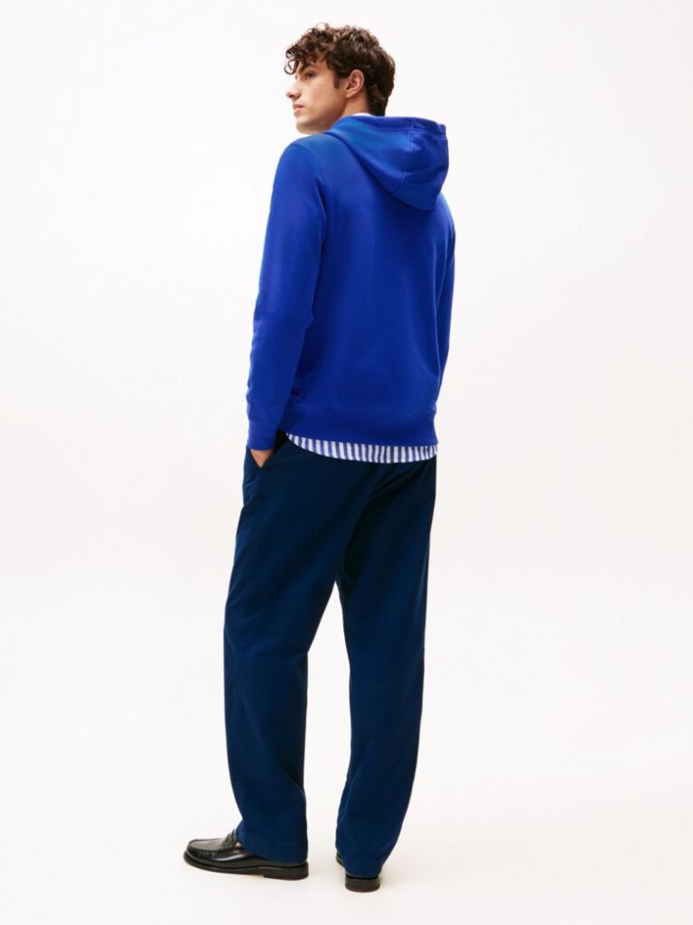 Blue Flag Embroidery Terry Hoody  Men