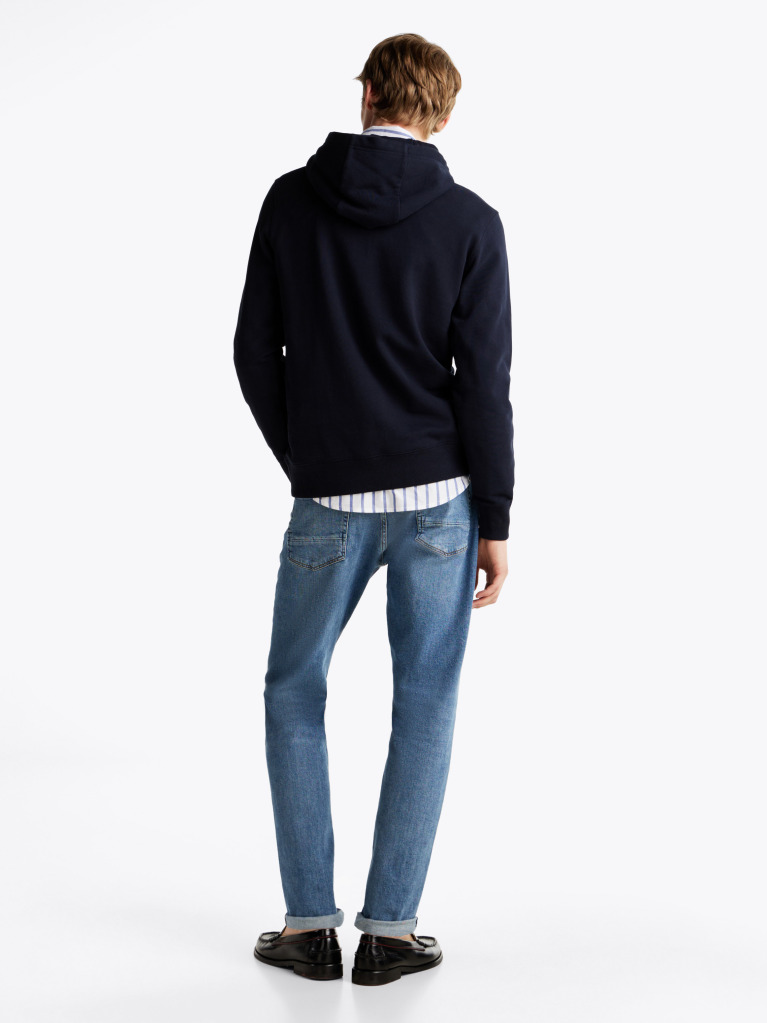 Blue Flag Embroidery Terry Hoody  Men