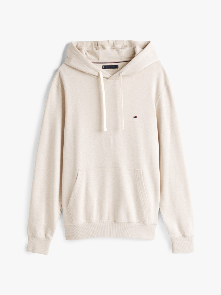 Beige Flag Embroidery Terry Hoody  Men