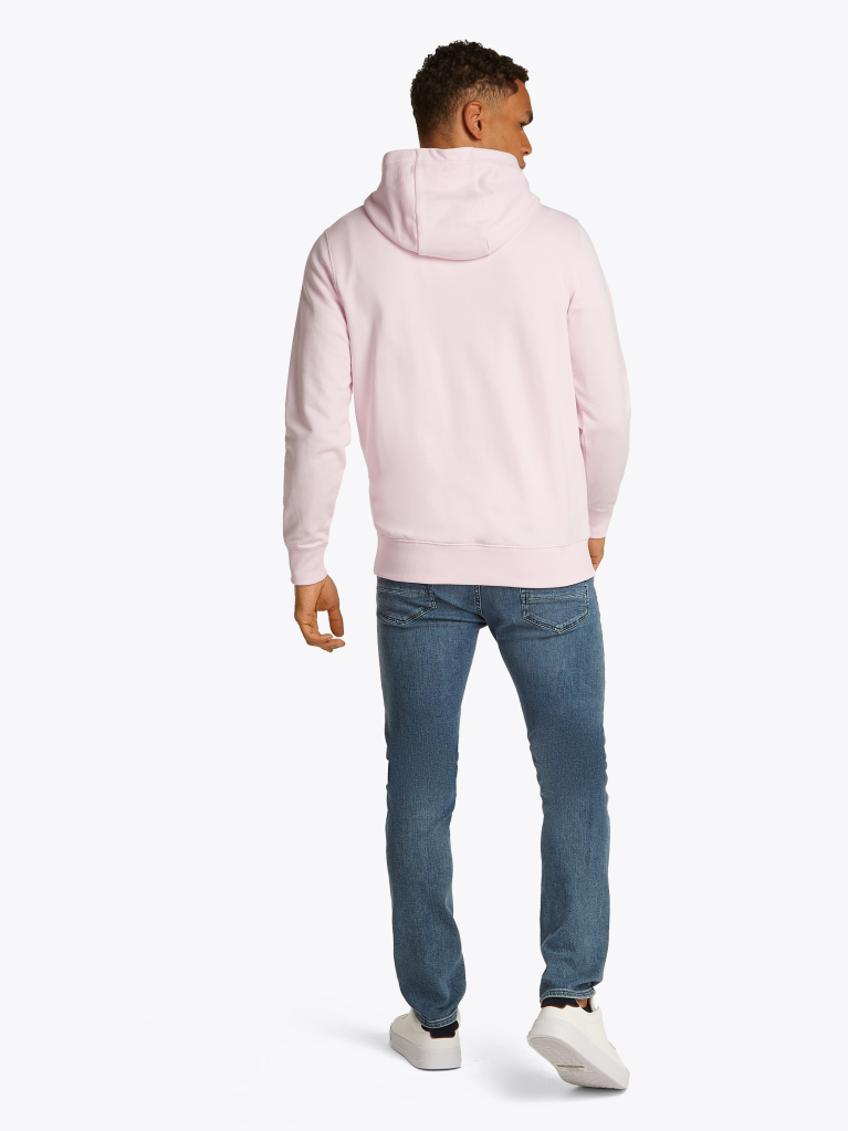 Pink Flag Embroidery Terry Hoody  Men