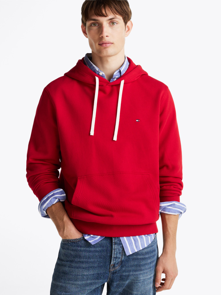 Red Flag Embroidery Terry Hoody  Men
