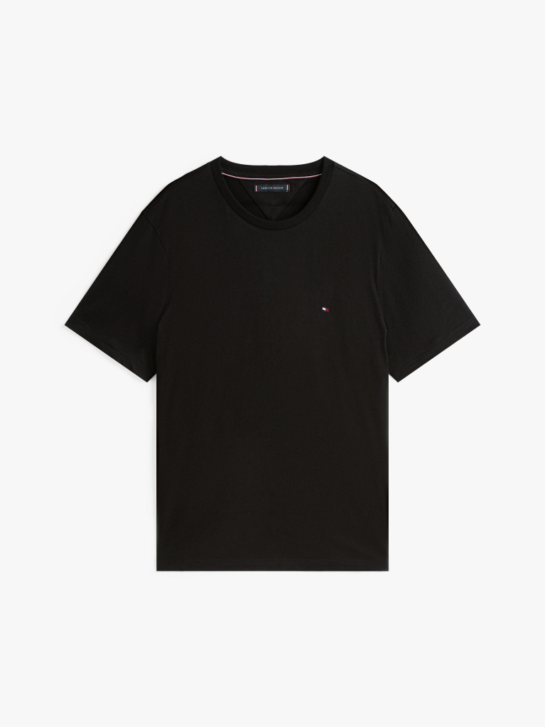 Black Flag Embroidery Crew Neck T-Shirt  Men