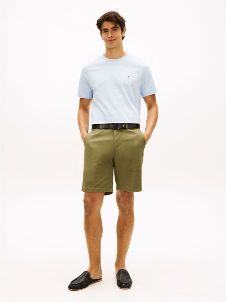 Blue Interlock Knit T-Shirt  Men