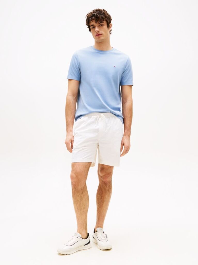 Blue Tricou Din Tricotaj Interlock  Barbati