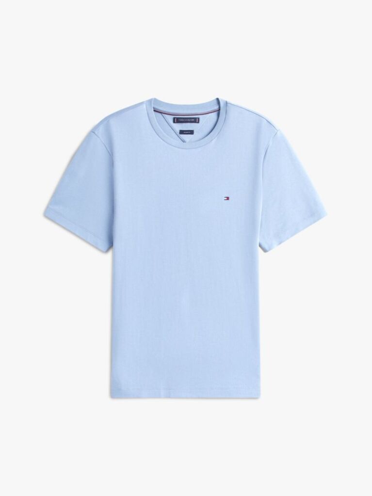 Blue Tricou Din Tricotaj Interlock  Barbati