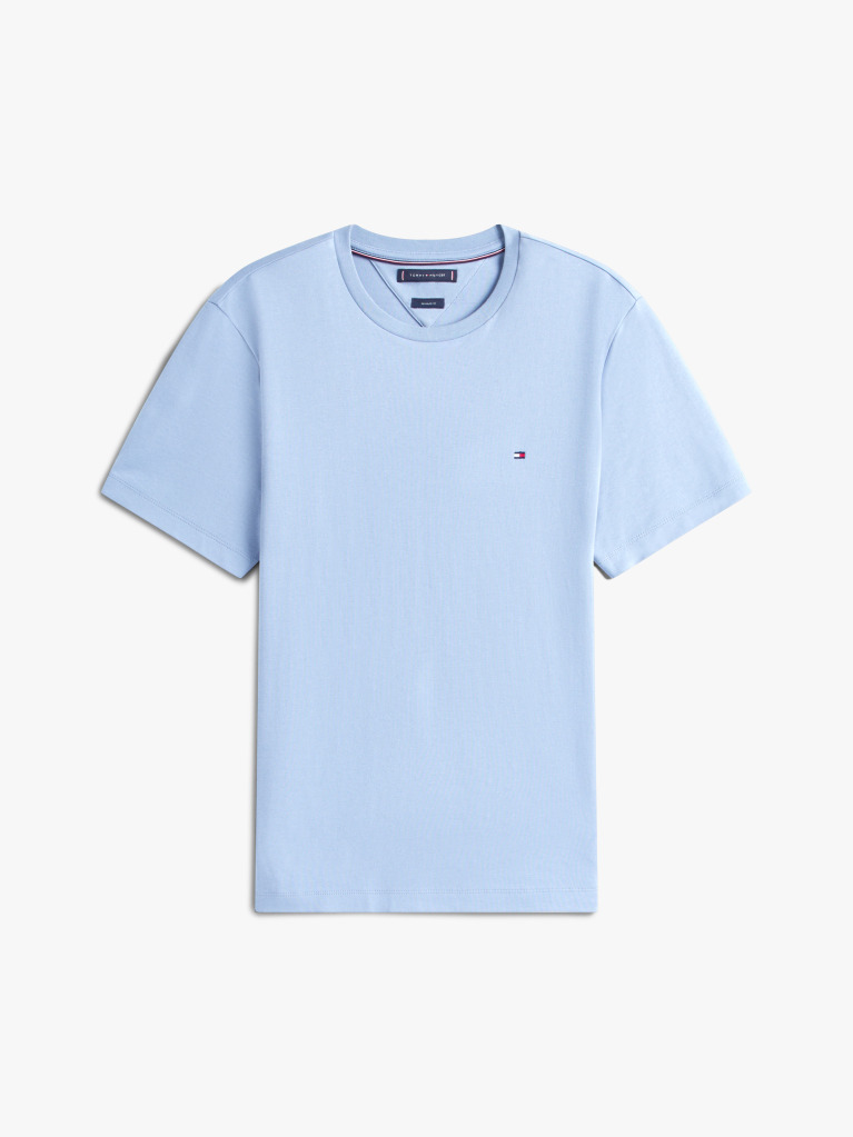 Blue Tricou Din Tricotaj Interlock  Barbati