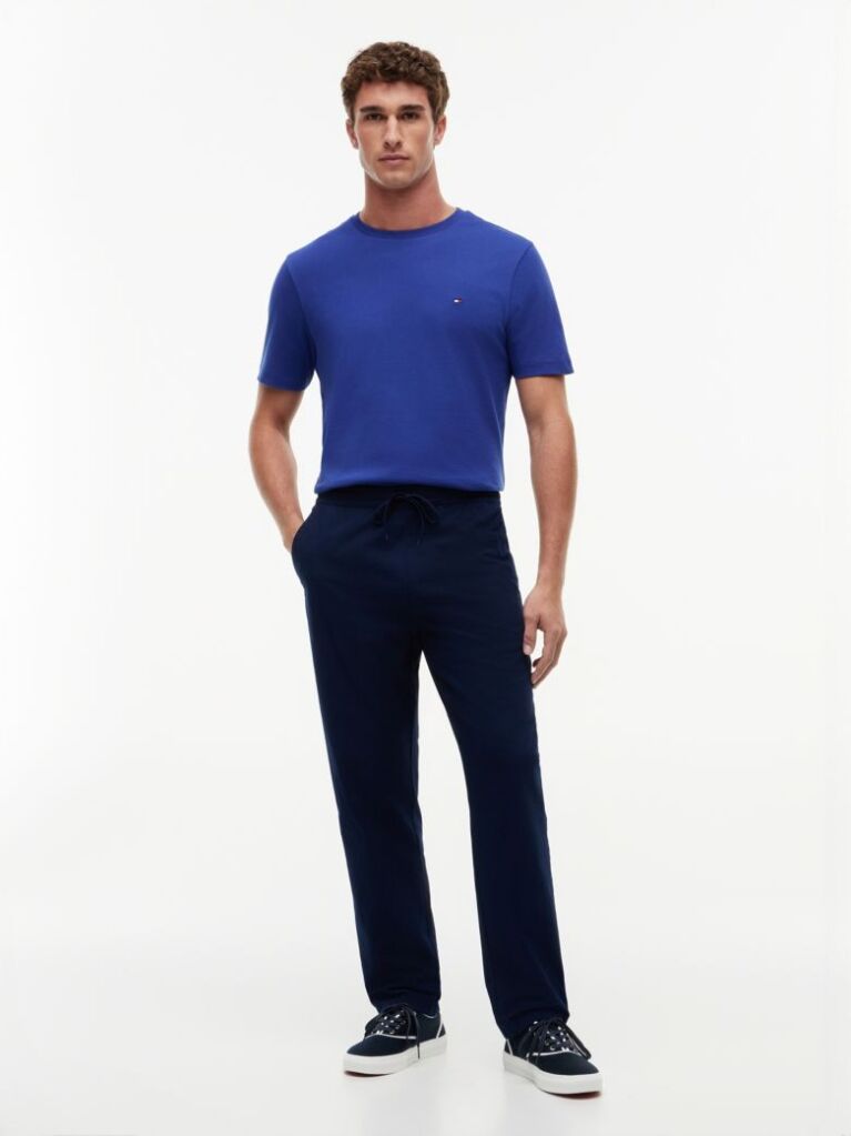 Blue Tricou Din Tricotaj Interlock  Barbati