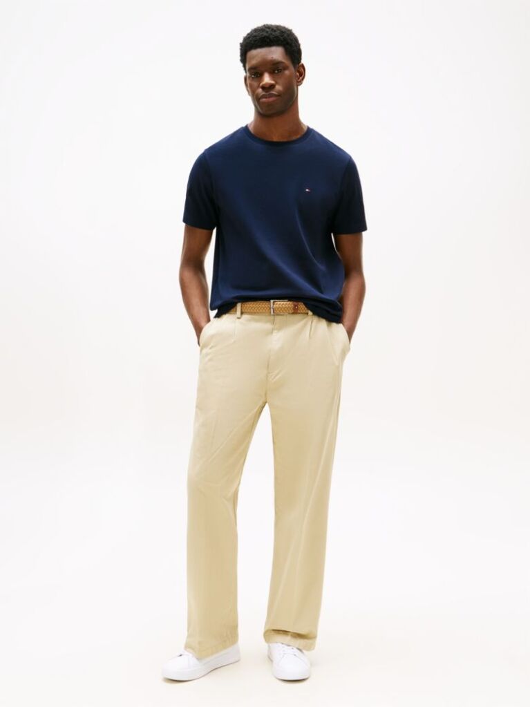 Blue Tricou Din Tricotaj Interlock  Barbati