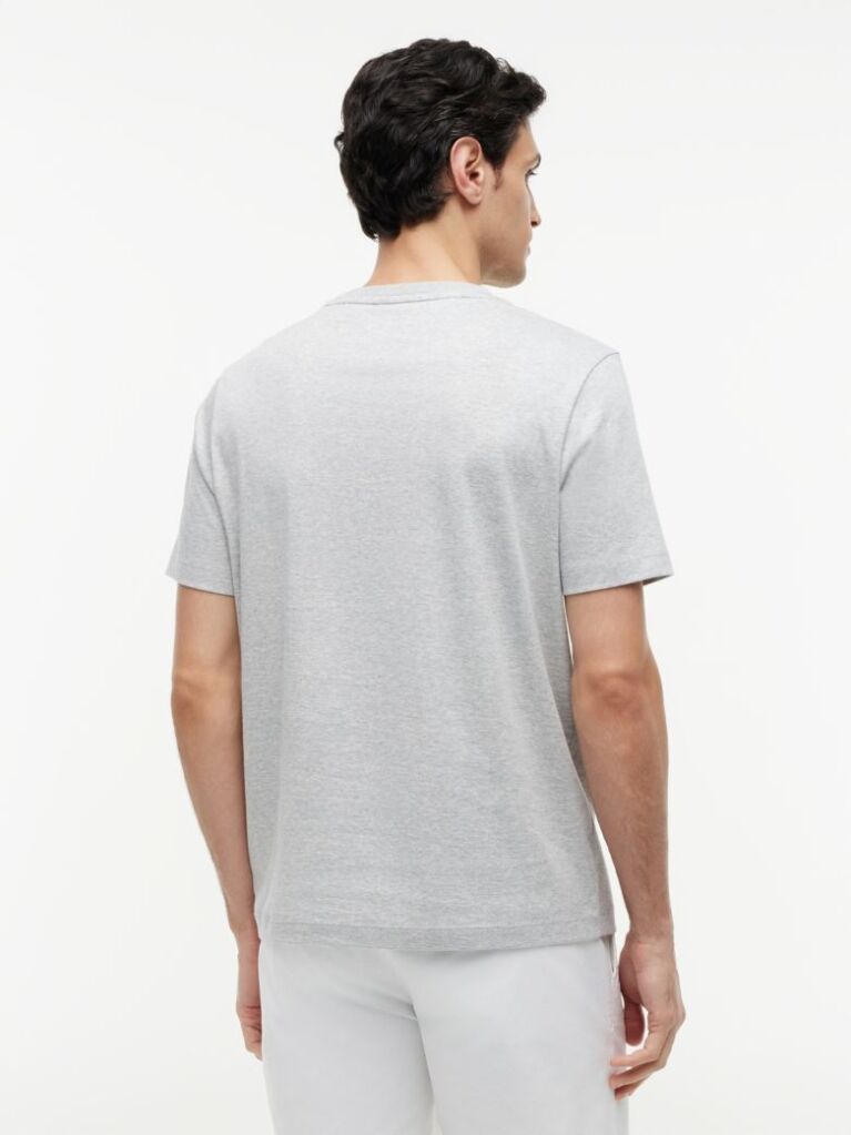 Gri Tricou Din Tricotaj Interlock  Barbati