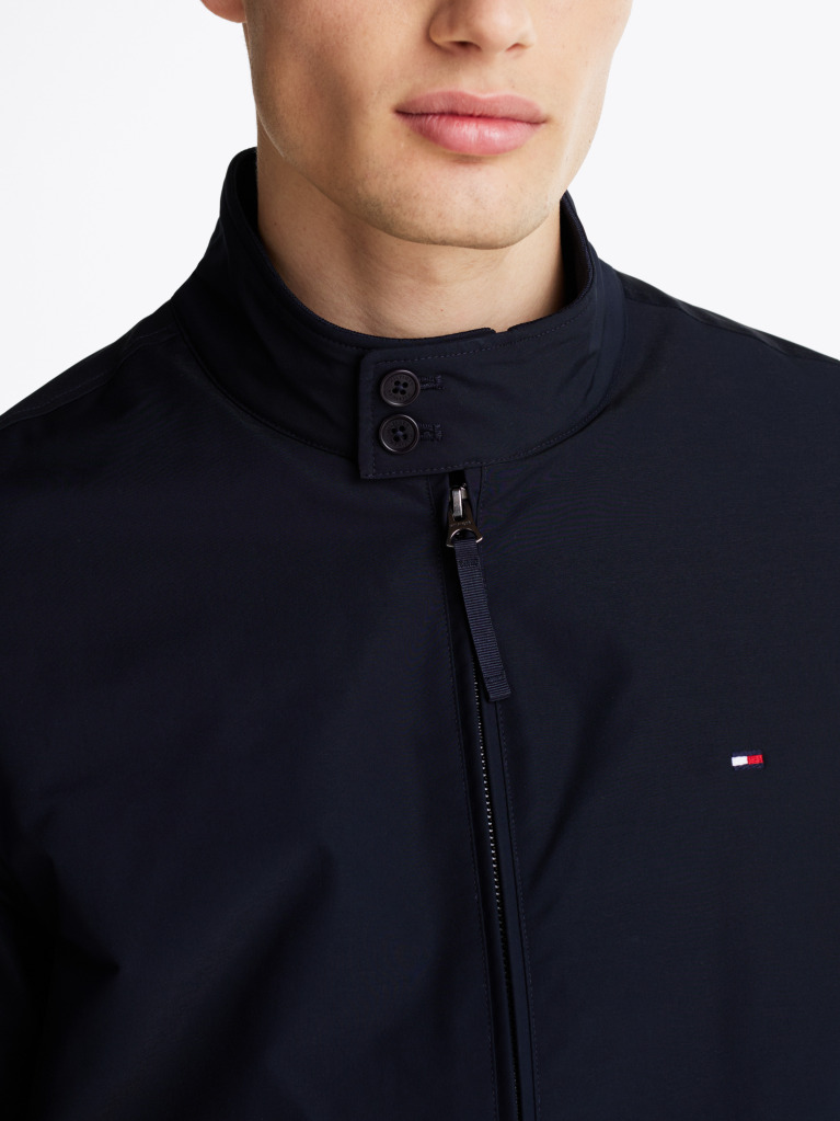 Blue Relaxed Harrington Jacket  Men