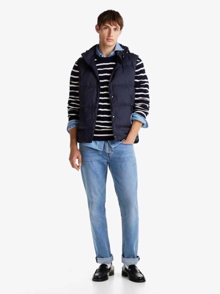 Blue Jacheta Casual Eleganta  Barbati