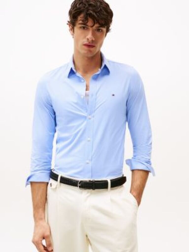 Multi Performance Slim Fit Gingham Check Shirt  Men
