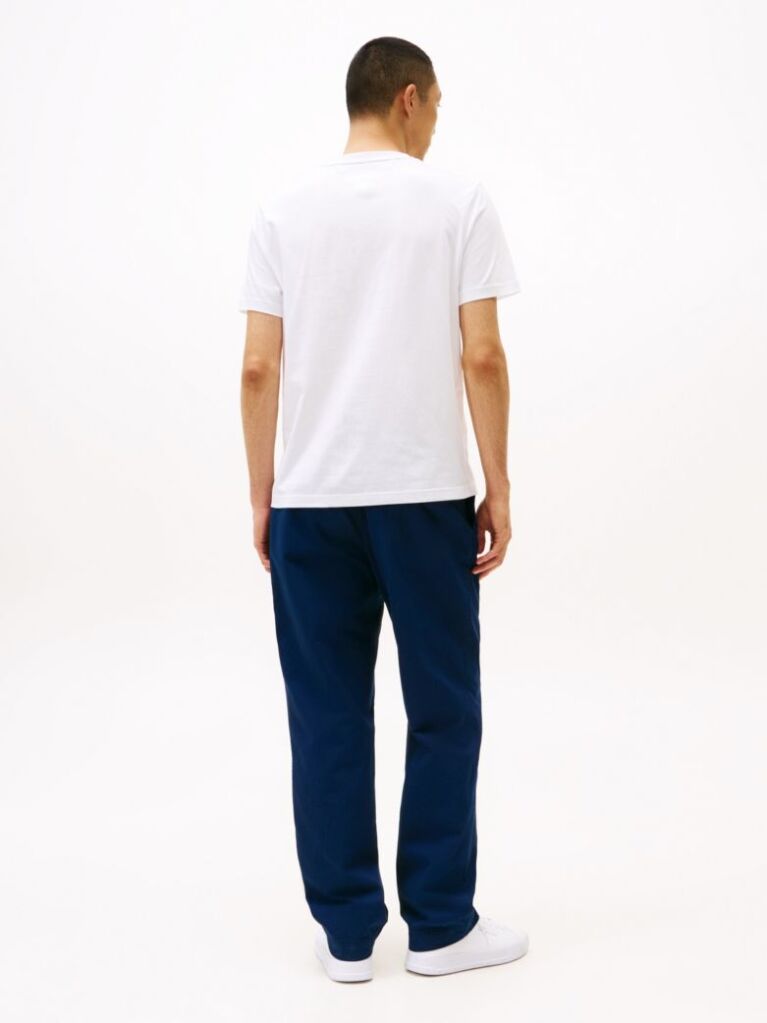 White Logo Crew Neck T-Shirt  Men