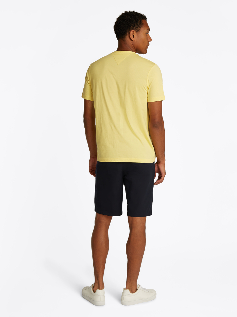 Yellow Logo Crew Neck T-Shirt  Men