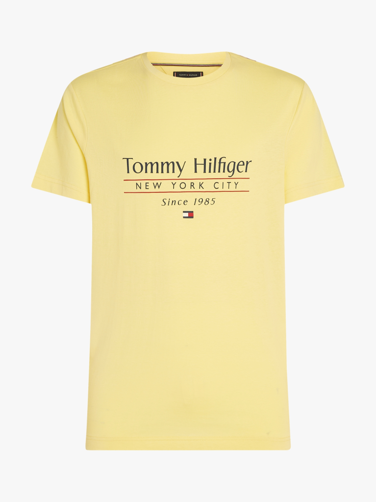 Yellow Logo Crew Neck T-Shirt  Men