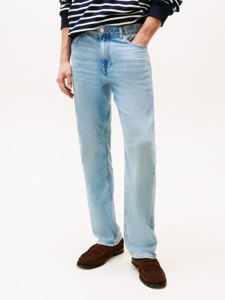 Blue Jeans Cu Picior Drept Faded Regular  Barbati