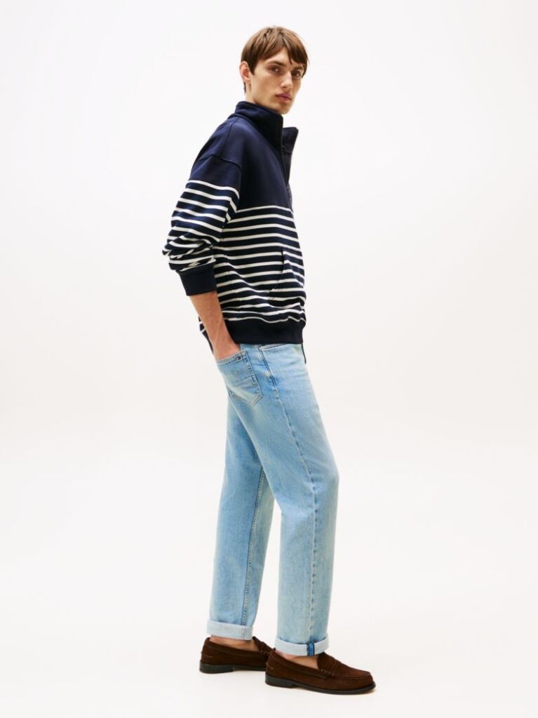 Blue Jeans Cu Picior Drept Faded Regular  Barbati