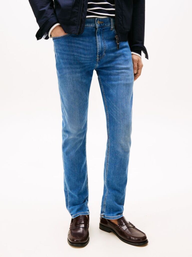 Blue Whiskered Slim Jeans  Men