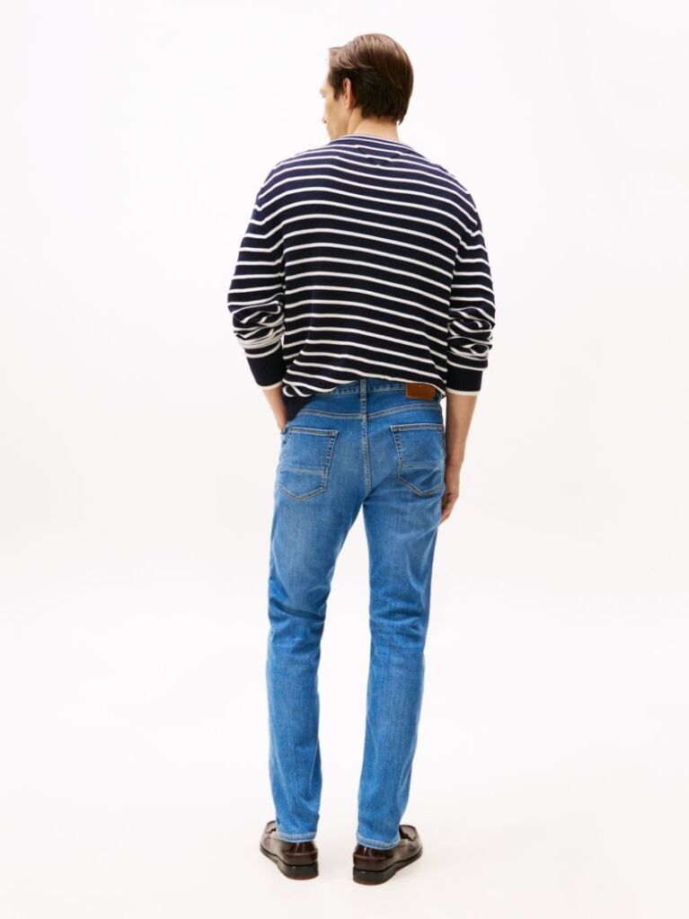 Blue Whiskered Slim Jeans  Men