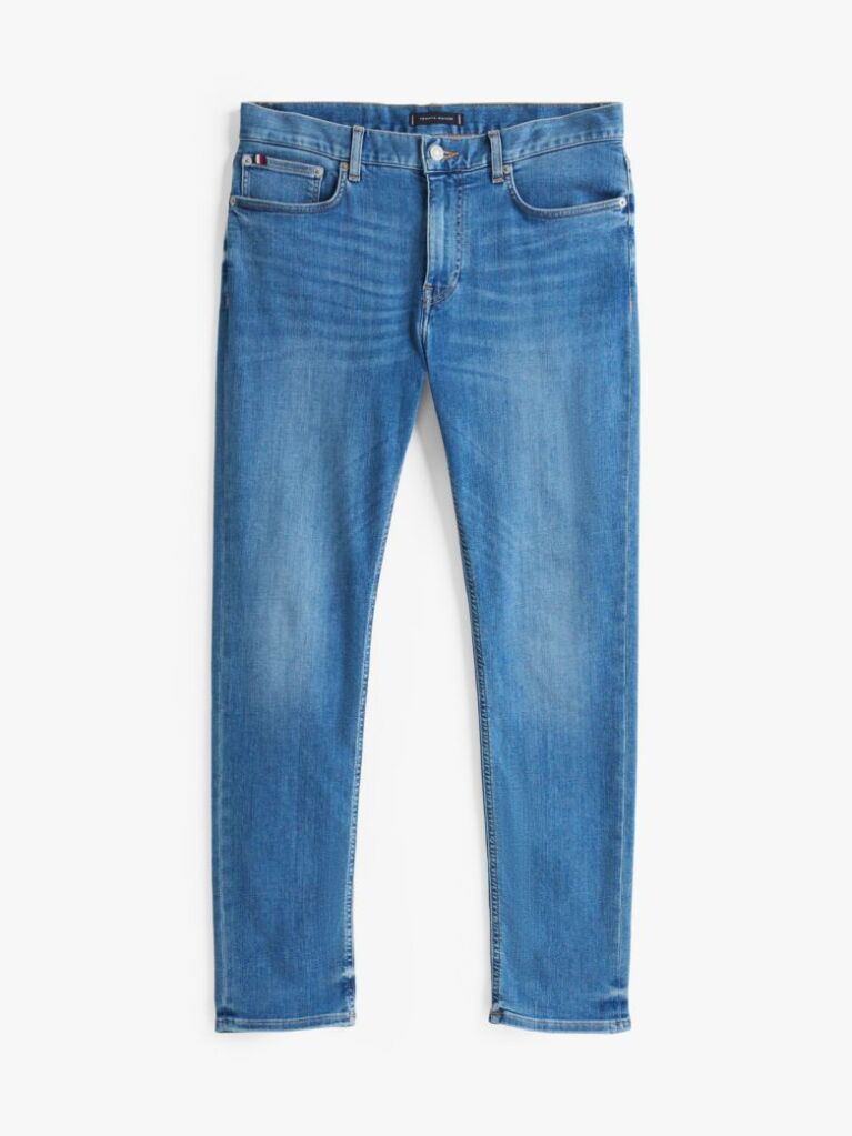 Blue Whiskered Slim Jeans  Men